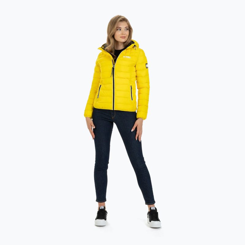 Women's down jacket Pitbull West Coast Seacoast yellow 2