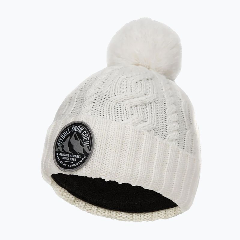 Pitbull West Coast winter beanie Snow Crew white