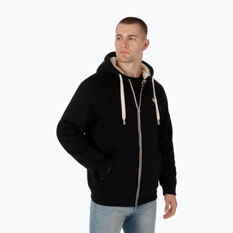 Men's Pitbull Zip Sherpa 2 Ruffin Hooded sweatshirt black