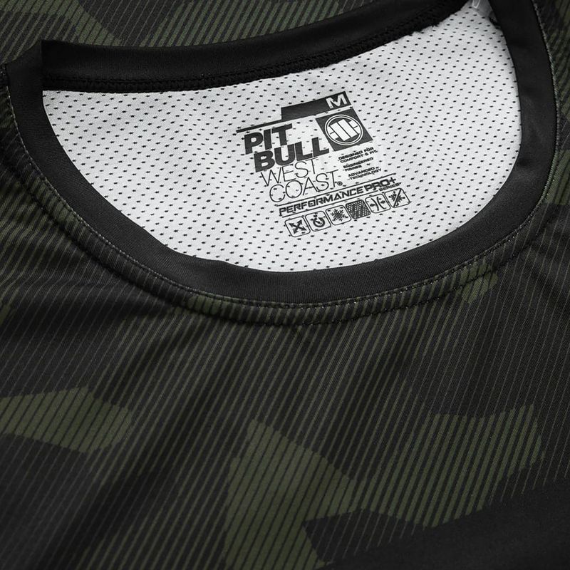 Men's T-shirt Pitbull West Coast Performance Dillard Casino black/olive 4
