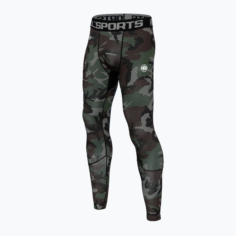 Men's leggings Pitbull West Coast Net Camo Woodland Camo woodland camo
