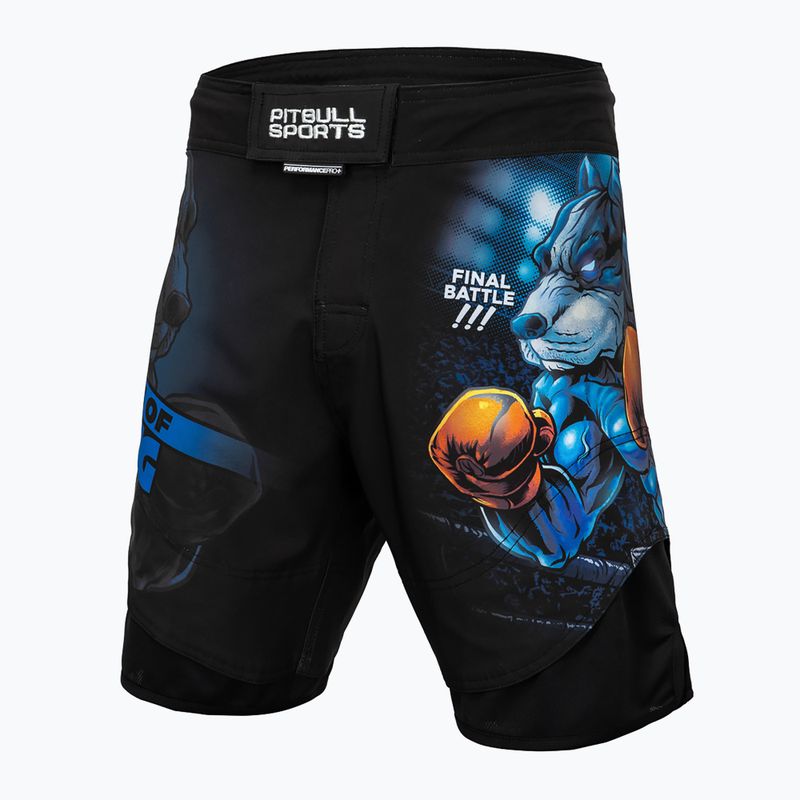 Men's grappling shorts Pitbull West Coast Grappling Master Of Boxing black 9