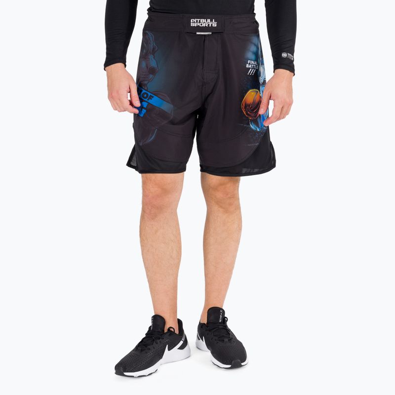 Men's grappling shorts Pitbull West Coast Grappling Master Of Boxing black 2