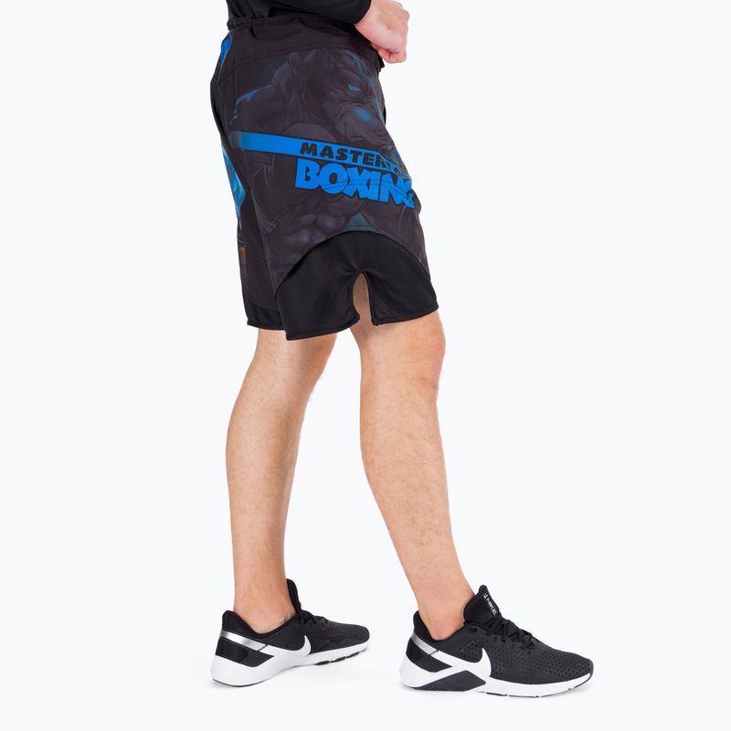 Men's grappling shorts Pitbull West Coast Grappling Master Of Boxing black 3