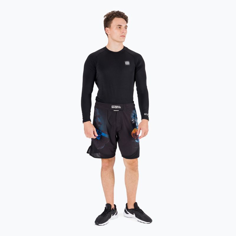 Men's grappling shorts Pitbull West Coast Grappling Master Of Boxing black 8