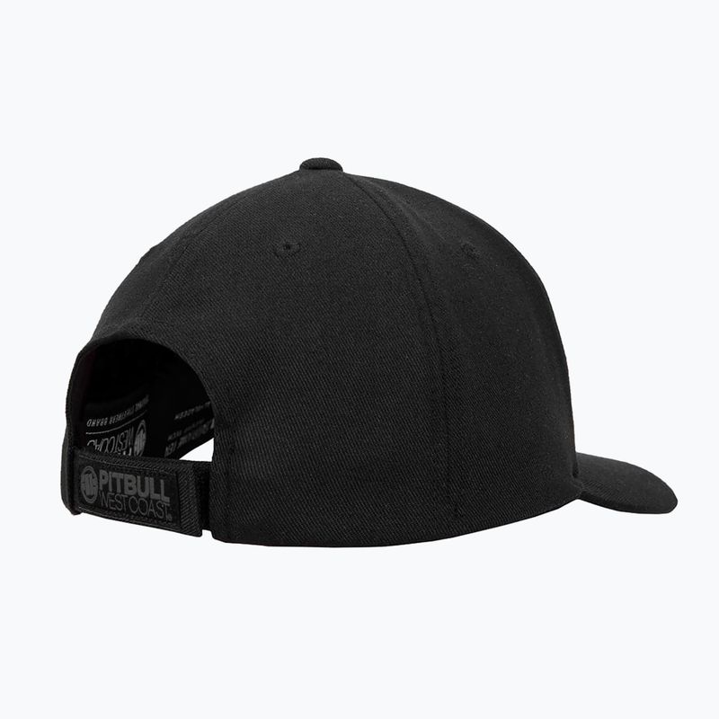 Pitbull West Coast men's Snapback Hook & Loop ,,3D Metal Logo" black 2
