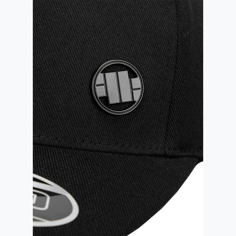 Pitbull West Coast men's Snapback Hook & Loop ,,3D Metal Logo" black 3
