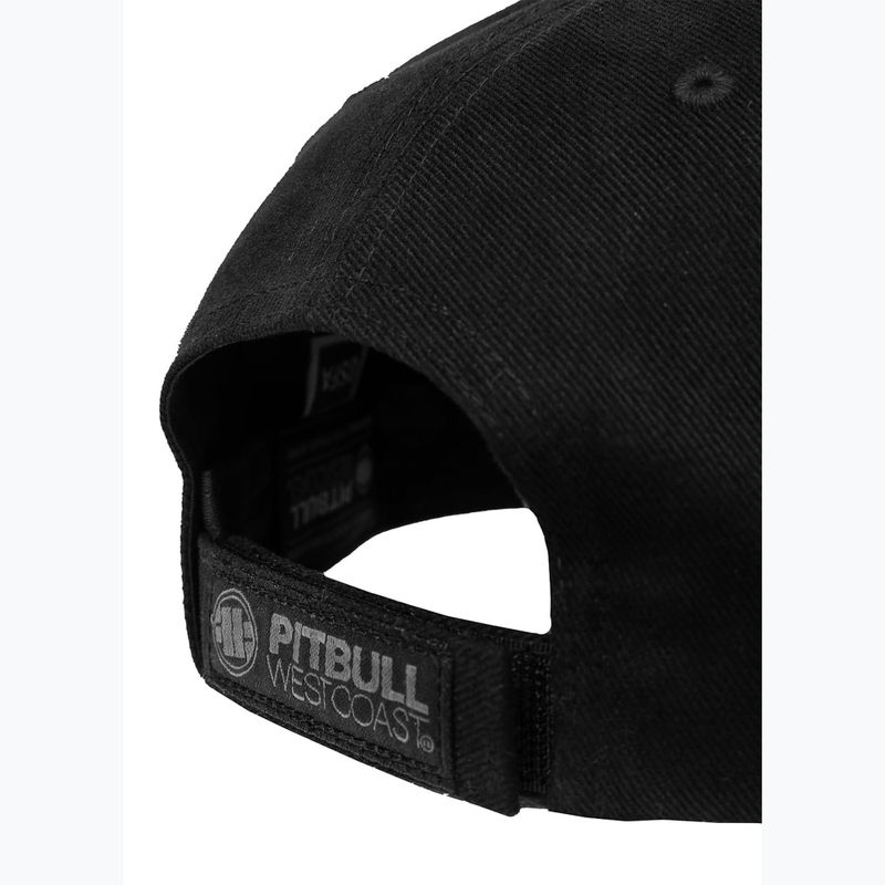 Pitbull West Coast men's Snapback Hook & Loop ,,3D Metal Logo" black 5