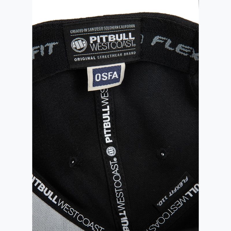Pitbull West Coast men's Snapback Hook & Loop ,,3D Metal Logo" black 6