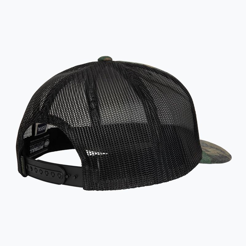 Men's Pitbull West Coast Mesh Snapback cap ,,Blood Dog" Camo Trucker wood/black 2