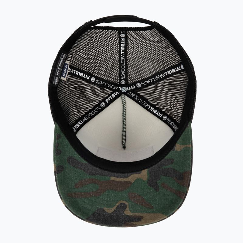 Men's Pitbull West Coast Mesh Snapback cap ,,Blood Dog" Camo Trucker wood/black 7