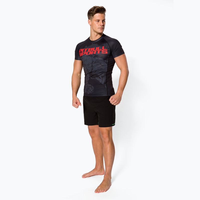 Men's Rashguard Pitbull West Coast T-S Rash Master Of Muay Thai black 2