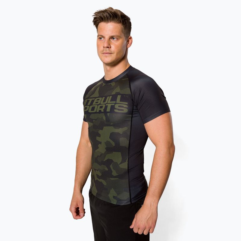 Men's Rashguard Pitbull West Coast T-S Rash Dillard olive camo