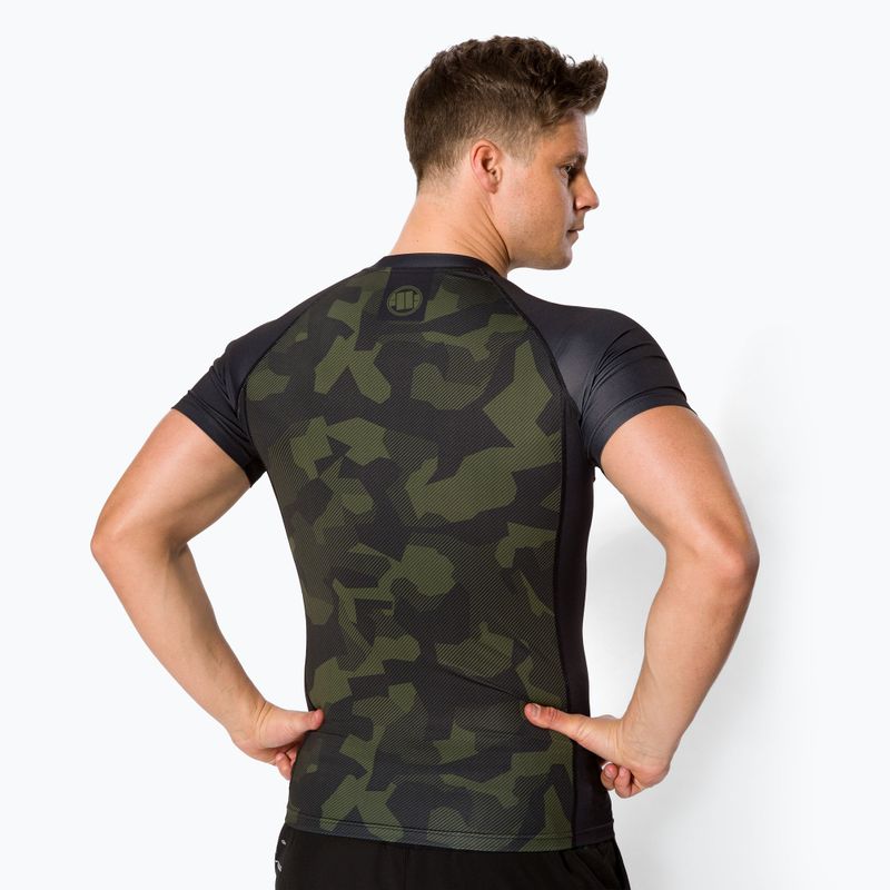 Men's Rashguard Pitbull West Coast T-S Rash Dillard olive camo 3