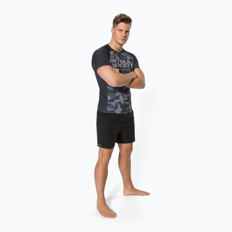 Men's Rashguard Pitbull West Coast T-S Rash Dillard black camo 2