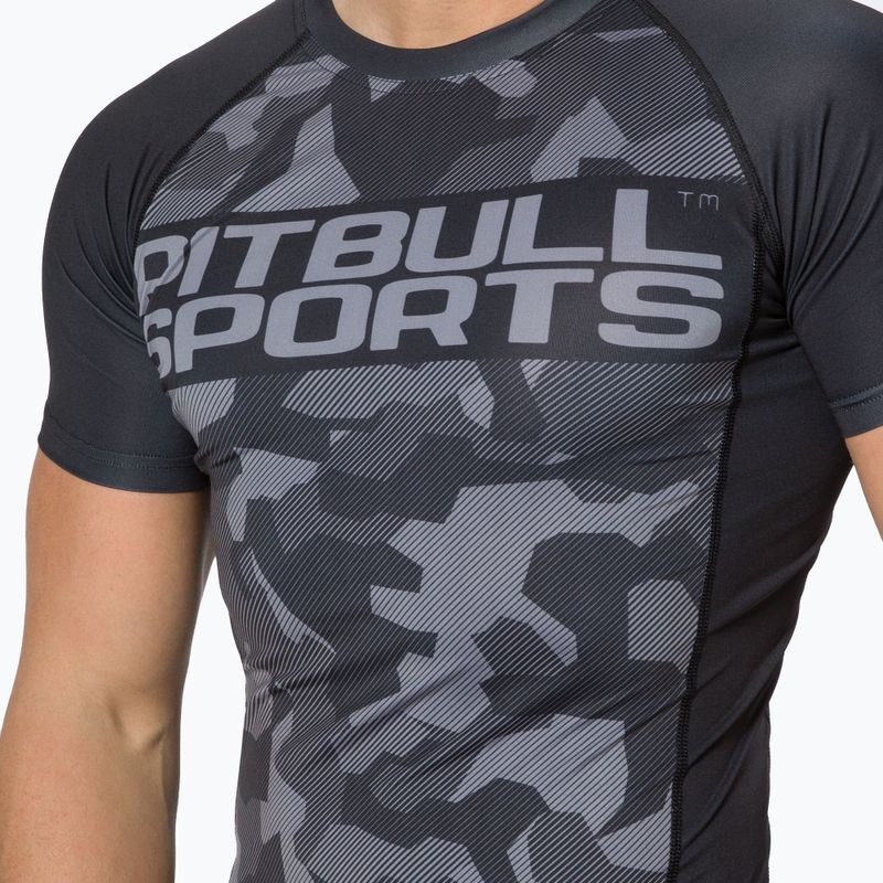 Men's Rashguard Pitbull West Coast T-S Rash Dillard black camo 4