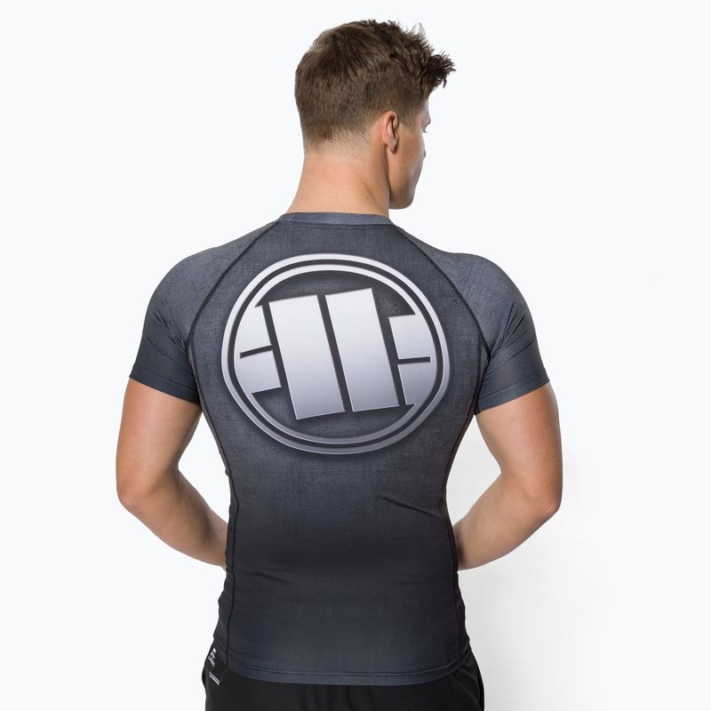 Men's Rashguard Pitbull West Coast T-S Rash Scratch grey 3