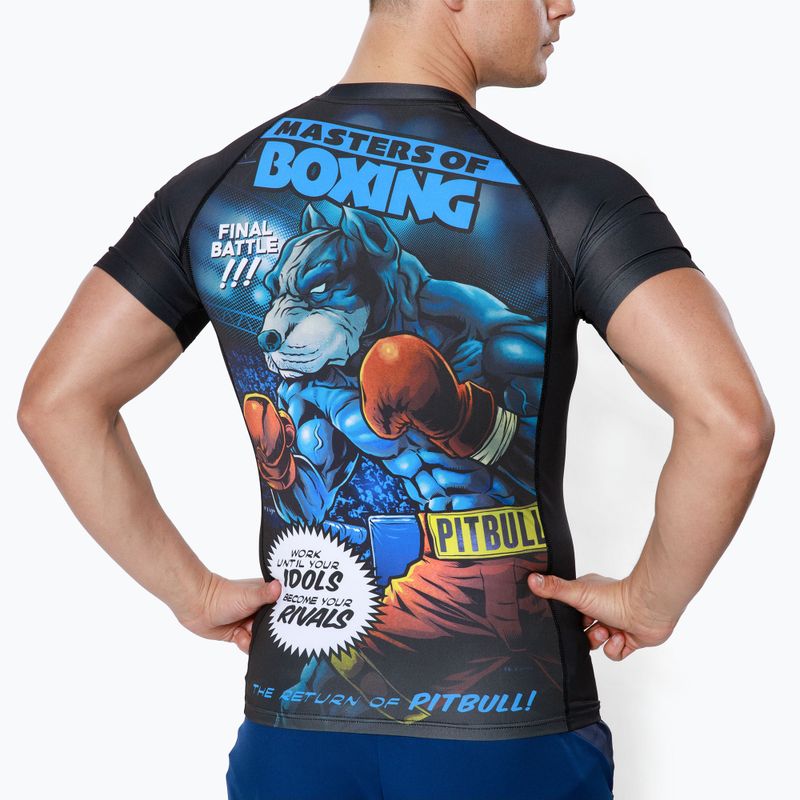 Men's Rashguard Pitbull West Coast T-S Rash Master Of Boxing black 3