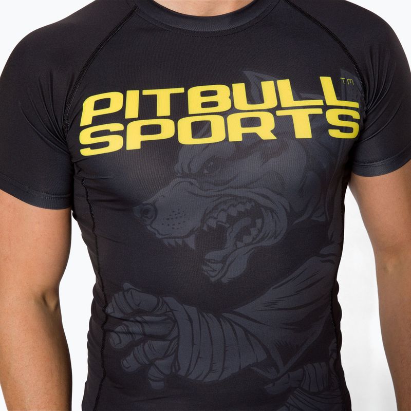 Men's Rashguard Pitbull West Coast T-S Rash Master Of BJJ black 4