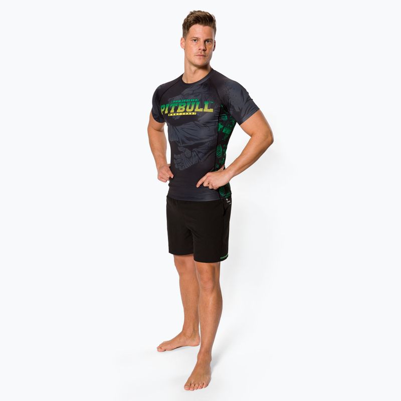 Men's Rashguard Pitbull West Coast Rash T-S Masters Of BJJ black 2