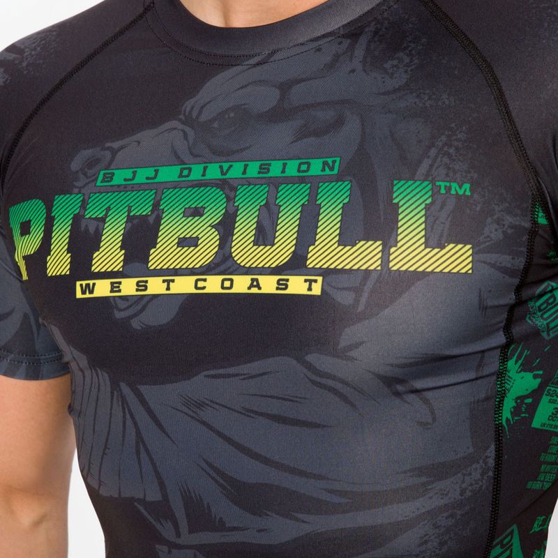 Men's Rashguard Pitbull West Coast Rash T-S Masters Of BJJ black 4