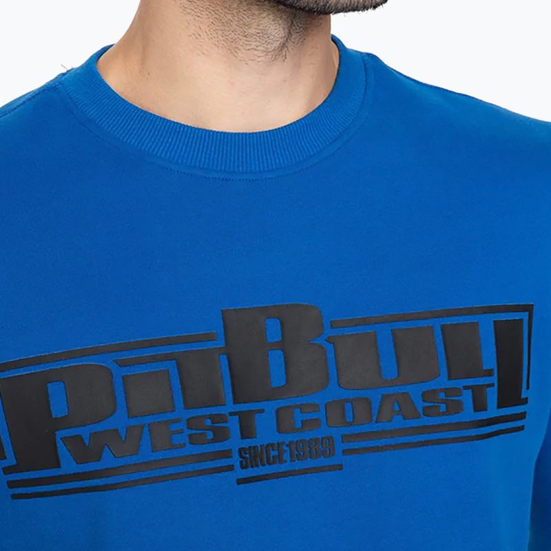 Men's sweatshirt Pitbull West Coast Crewneck Classic Boxing royal blue 3