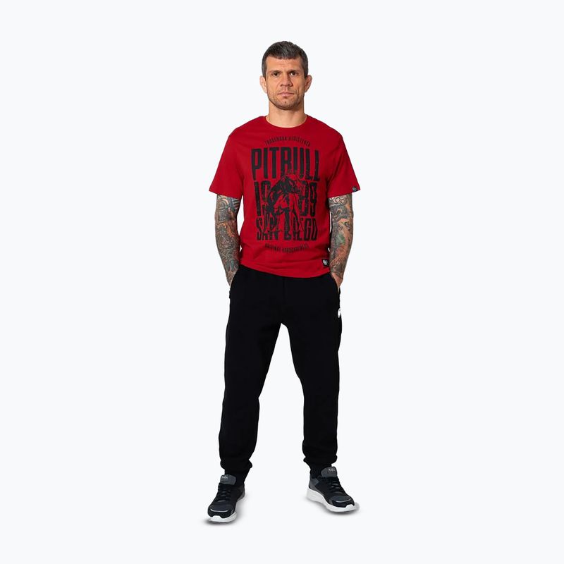Men's T-shirt Pitbull San Diego Dog red 2