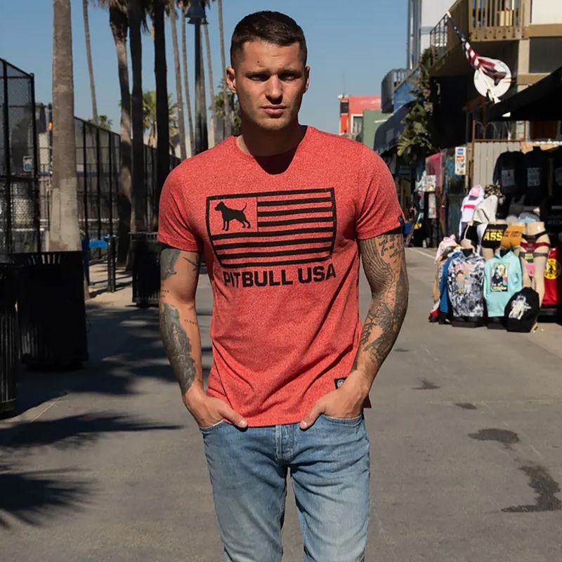 Men's T-shirt Pitbull West Coast T-S Pitbull West Coast USA red 8