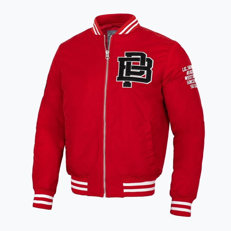 Men's jacket Pitbull West Coast Silverwing Padded Varsity red 2