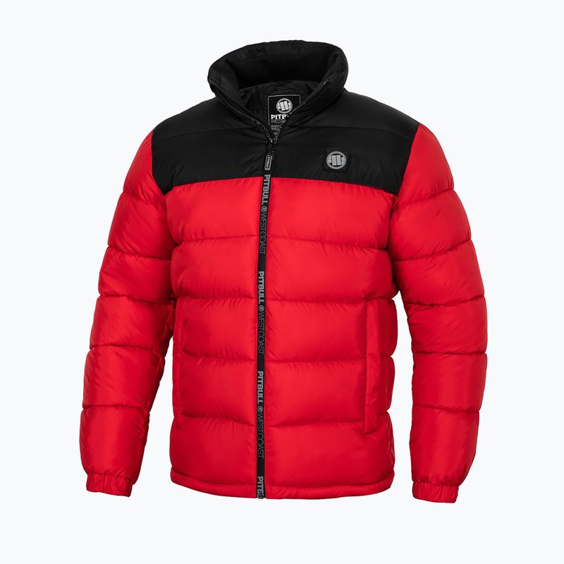 Men's winter jacket Pitbull West Coast Boxford Quilted black/red 2