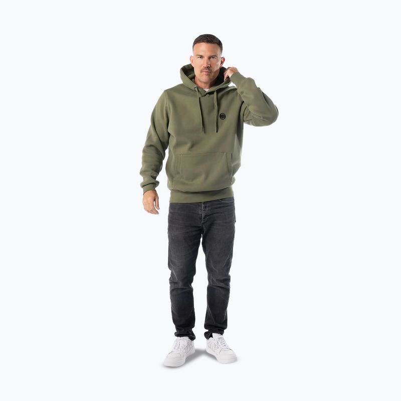Men's sweatshirt Pitbull Small Logo Hooded olive 2