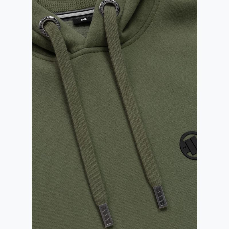 Men's sweatshirt Pitbull Small Logo Hooded olive 5