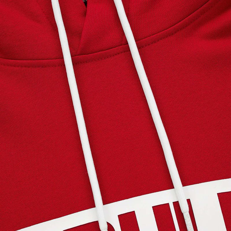 Men's sweatshirt Pitbull West Coast Hooded Hilltop Terry Group red 5