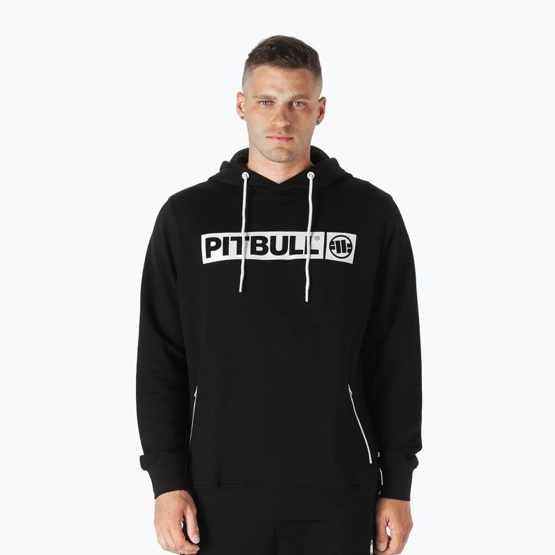 Men's sweatshirt Pitbull West Coast Hooded Hilltop Terry Group black