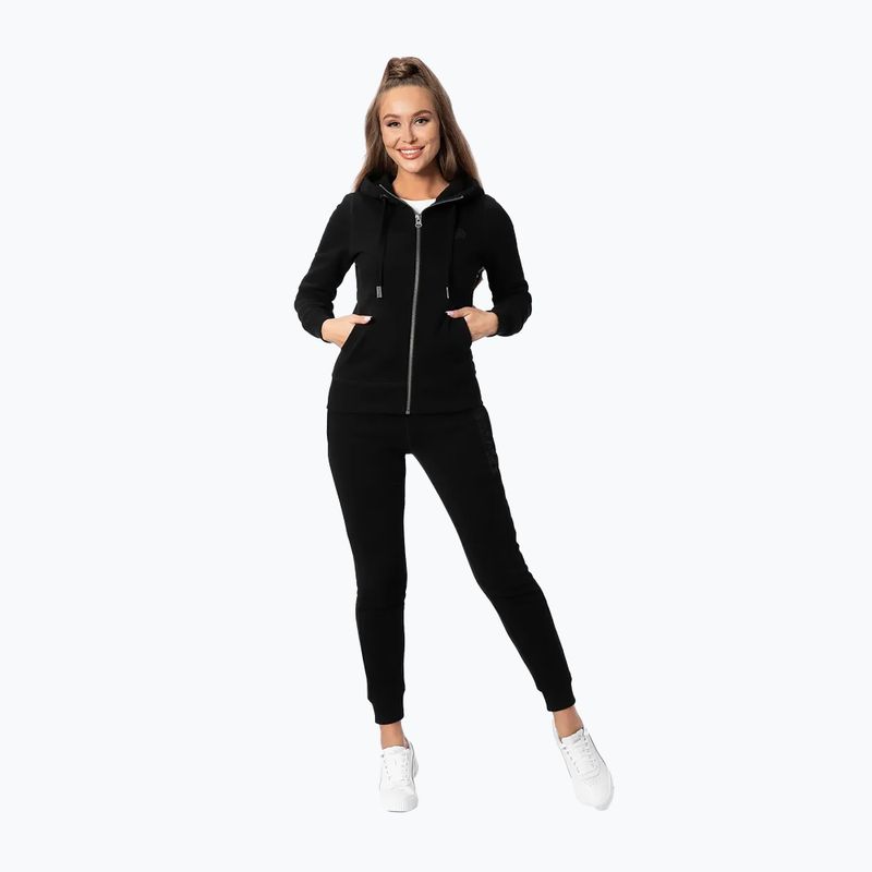 Women's Pitbull West Coast Zip Hilltop Hooded sweatshirt black 3