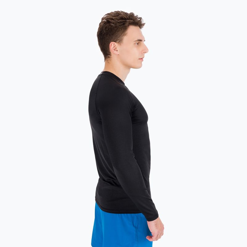 Men's Rashguard longsleeve Pitbull West Coast Performance Small Logo black 2