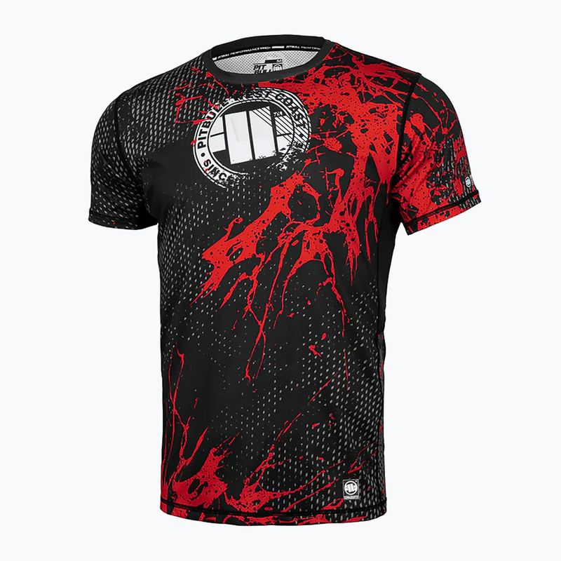 Pitbull Mesh Performance Pro Plus Blood Dog II men's training t-shirt black 8