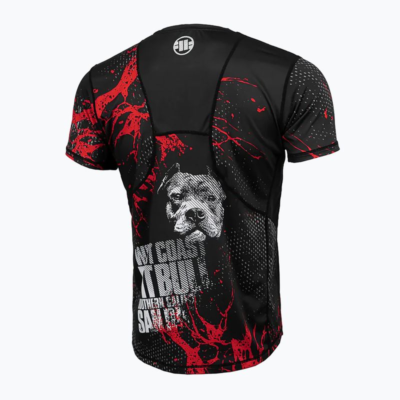 Pitbull Mesh Performance Pro Plus Blood Dog II men's training t-shirt black 9