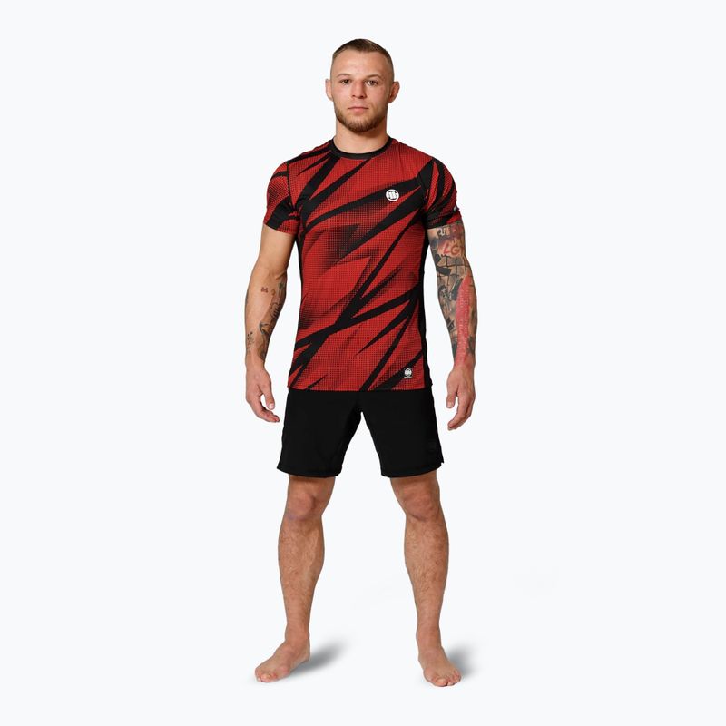 Pitbull Mesh Performance Pro Plus Dot Camo II men's training t-shirt red 2