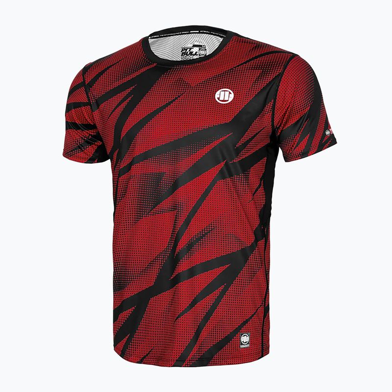 Pitbull Mesh Performance Pro Plus Dot Camo II men's training t-shirt red 4