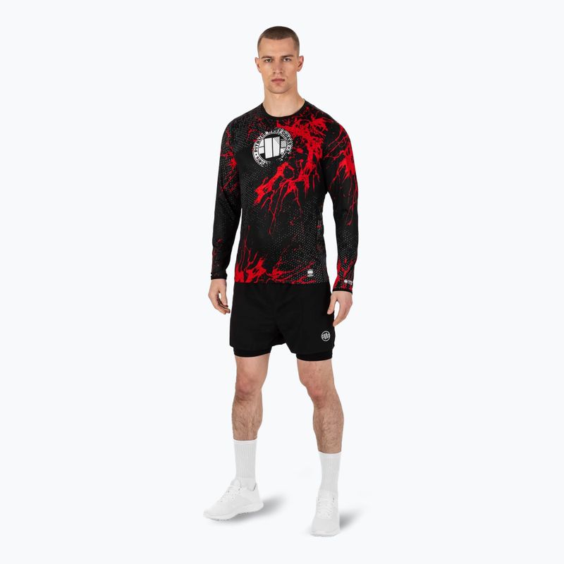 Pitbull Mesh Performance Pro Plus Blood Dog II men's training longsleeve black 2