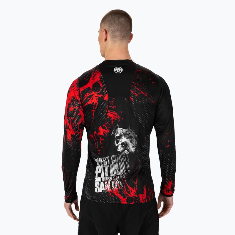 Pitbull Mesh Performance Pro Plus Blood Dog II men's training longsleeve black 3