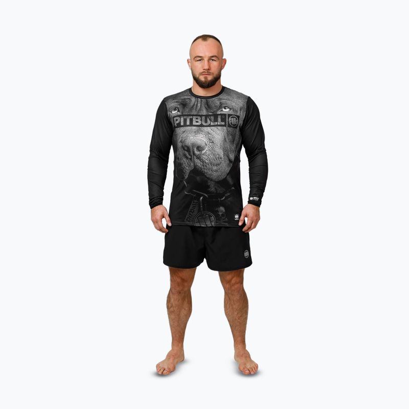 Men's Pitbull Mesh Performance Pro Plus Training Longsleeve Born in 1989 black 2
