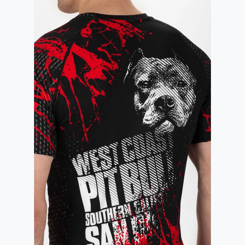Men's Rashguard Pitbull West Coast Blood Dog 2 Rash black 4