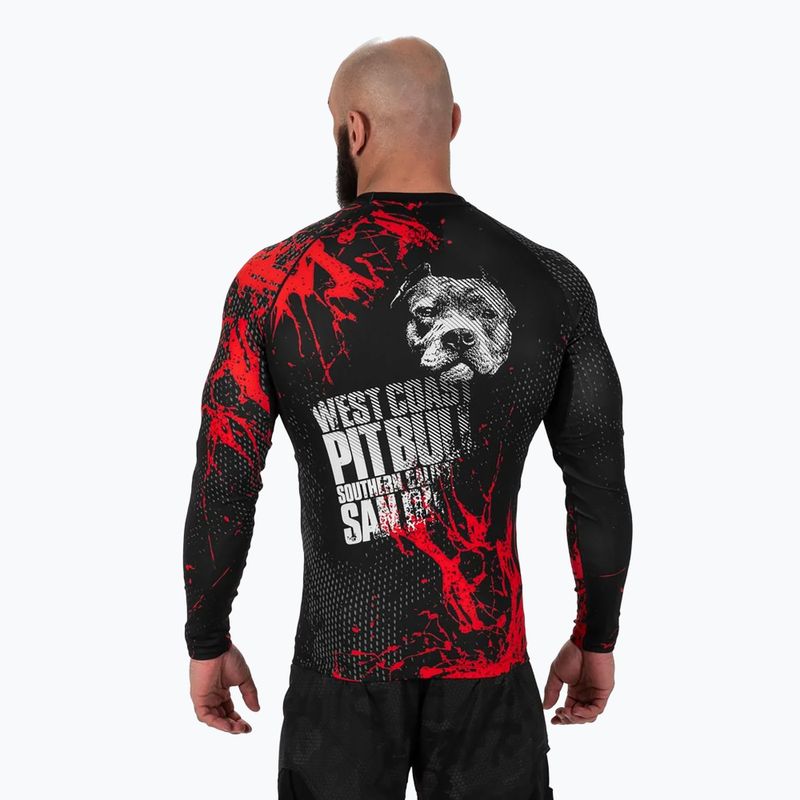 Pitbull men's longsleeve Rashguard Blood Dog II black 3