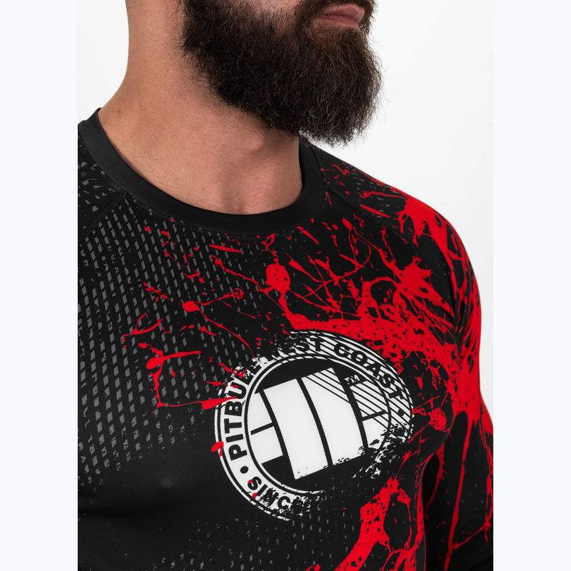 Pitbull men's longsleeve Rashguard Blood Dog II black 4