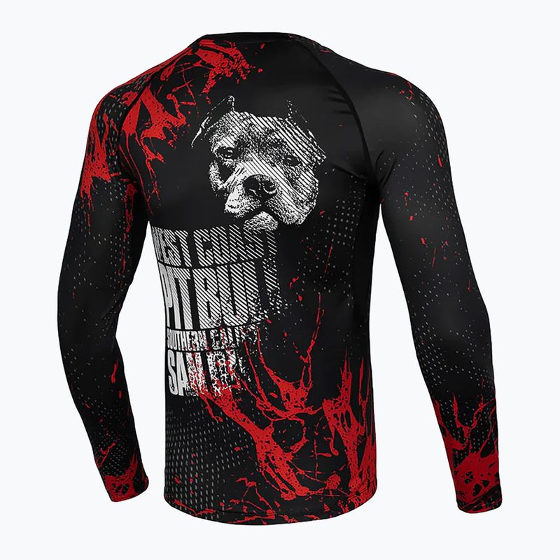 Pitbull men's longsleeve Rashguard Blood Dog II black 8