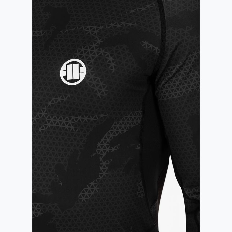 Men's Rashguard longsleeve Pitbull West Coast Net Camo 2 Rash black camo 5