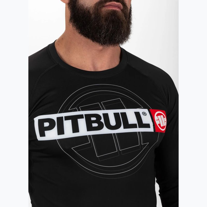 Pitbull men's longsleeve Rashguard Hilltop Sports black 4