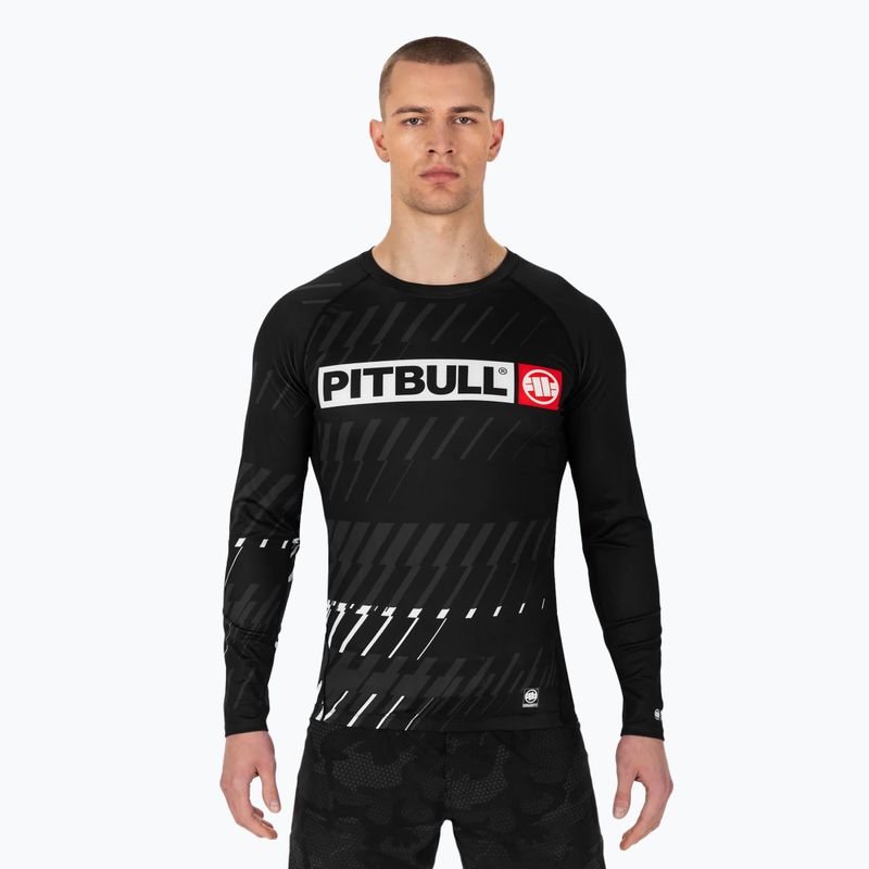 Pitbull men's longsleeve Rashguard Street Dog black